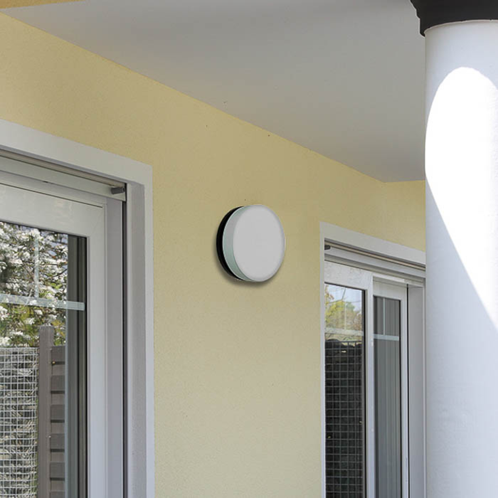 LED стенно осветление 6307 антрацит, IP65, Ø 19 cm